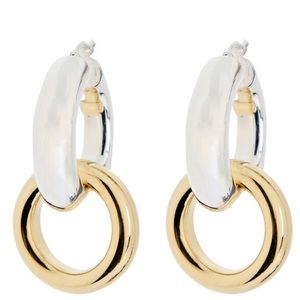 Penelope Double Hoop Earrings : Argento Vivo
